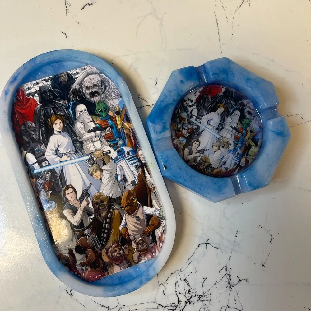 Star Wars Tray and Ashtray Set - Picture 1 of 9